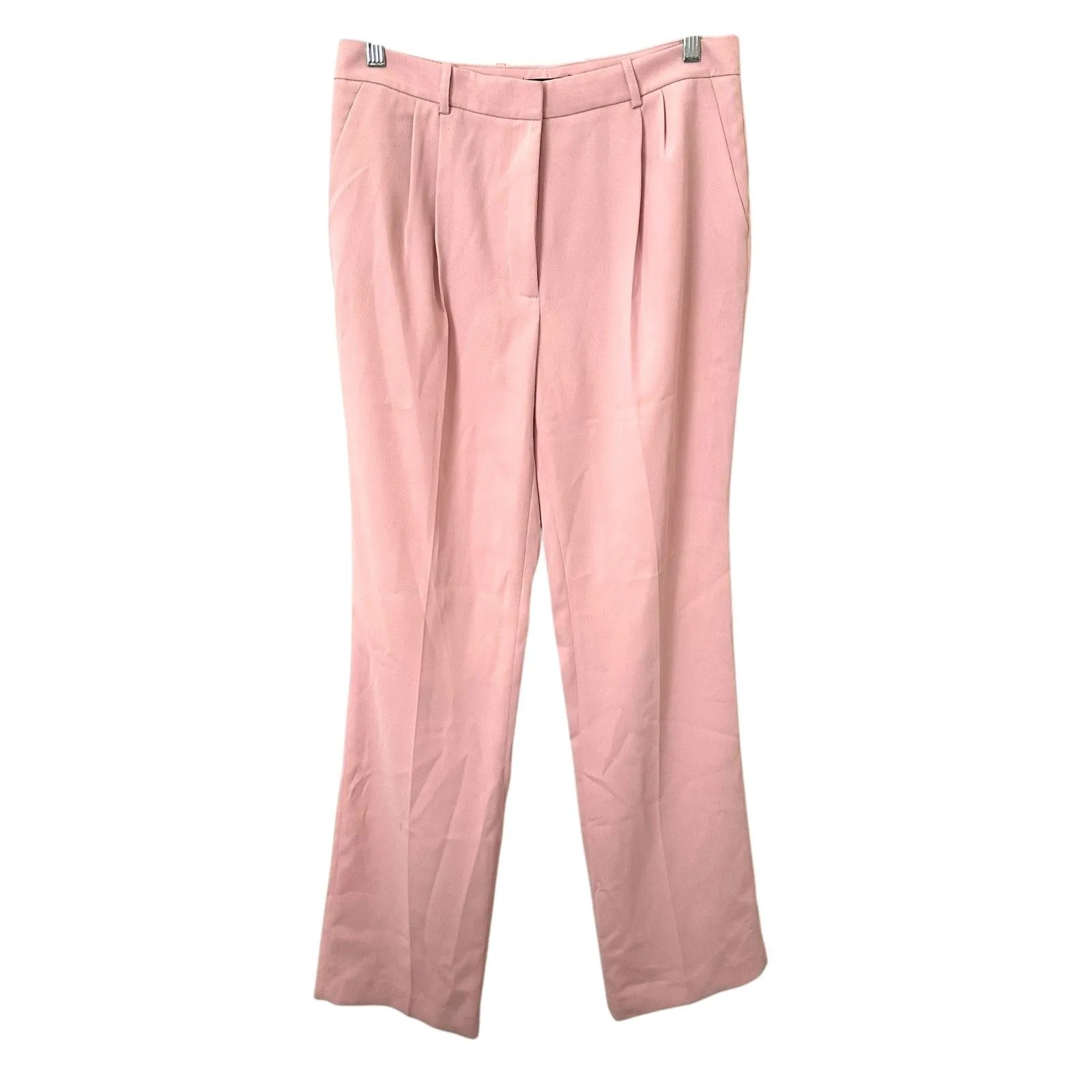 TOMMY HILFIGER Pleated Straight Leg Trouser Pink NWT‎ Sz 8 - Image 2