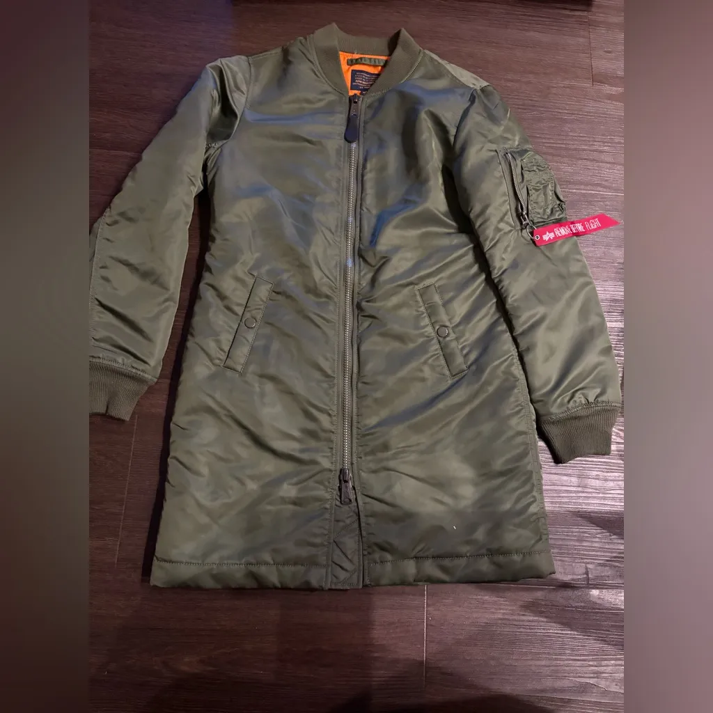 Alpha Industries MA-1 Flight Jacket Sage‎ XS - Image 6