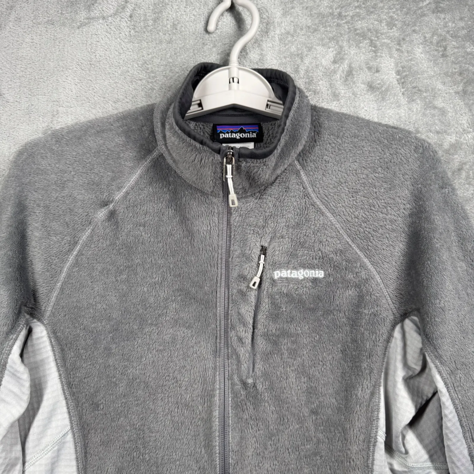 Patagonia R2 Thermal Pro Fleece Jacket Womens Large Gray Full Zip Sweater Hiking - Image 5