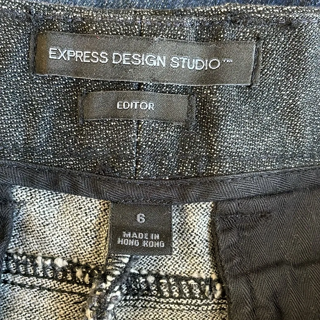 Express Black Editor Wide Leg Jeans - Image 4
