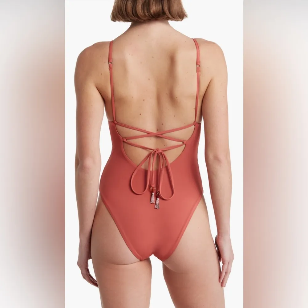 Maaji Phoenix Palm Parady Reversible V Wire One-Piece Swimsuit, Small, $167 - Image 4
