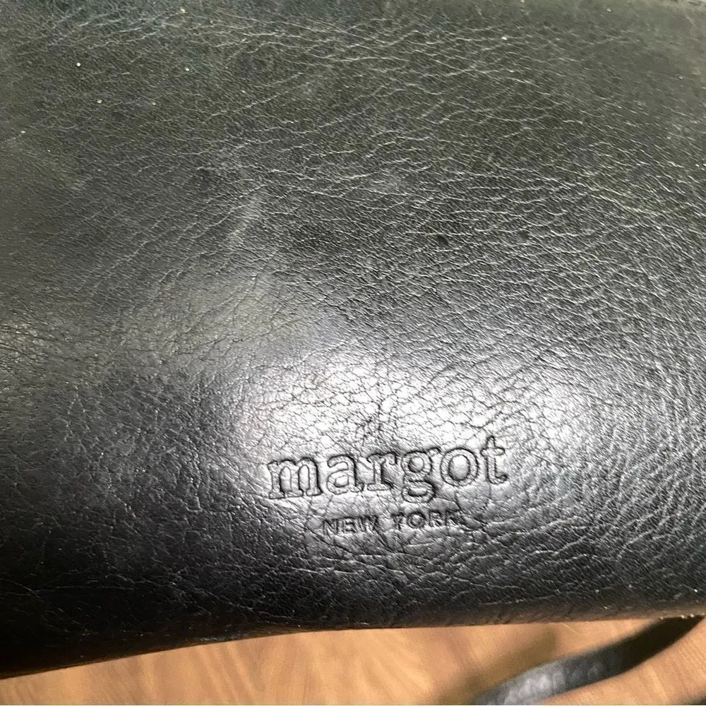 MARGOT Eileen Glove‎ Leather Crossbody Purse Black - Image 8