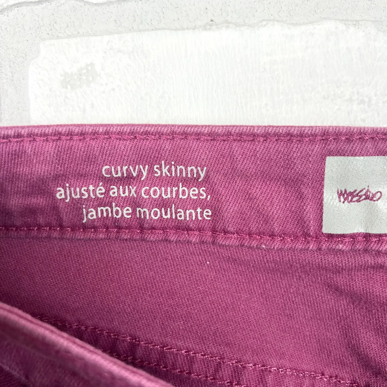 Mossimo‎ Premium Denim Curvy Skinny Jeans Size 10 Purple Casual Pants - Image 6