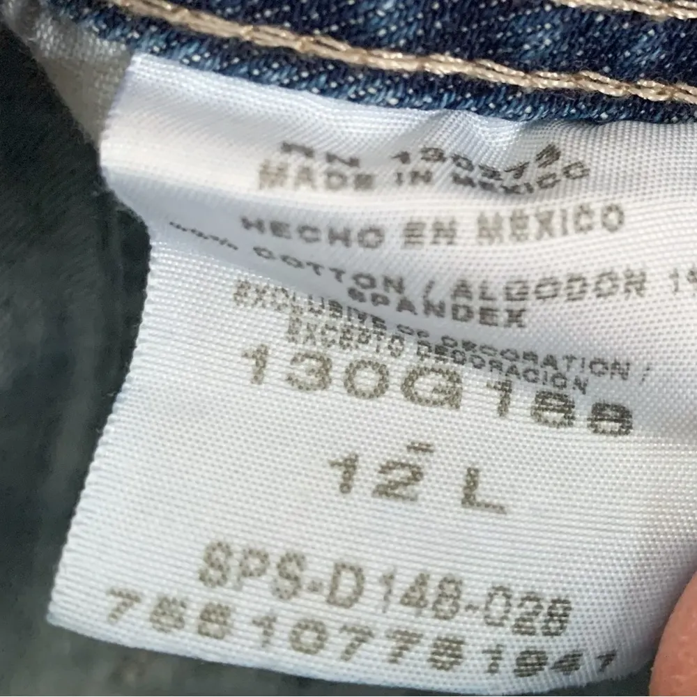 Riders by LEE Regular Fit Straight Leg Mid Rise Med Wash Jeans Size 12 L - Image 8