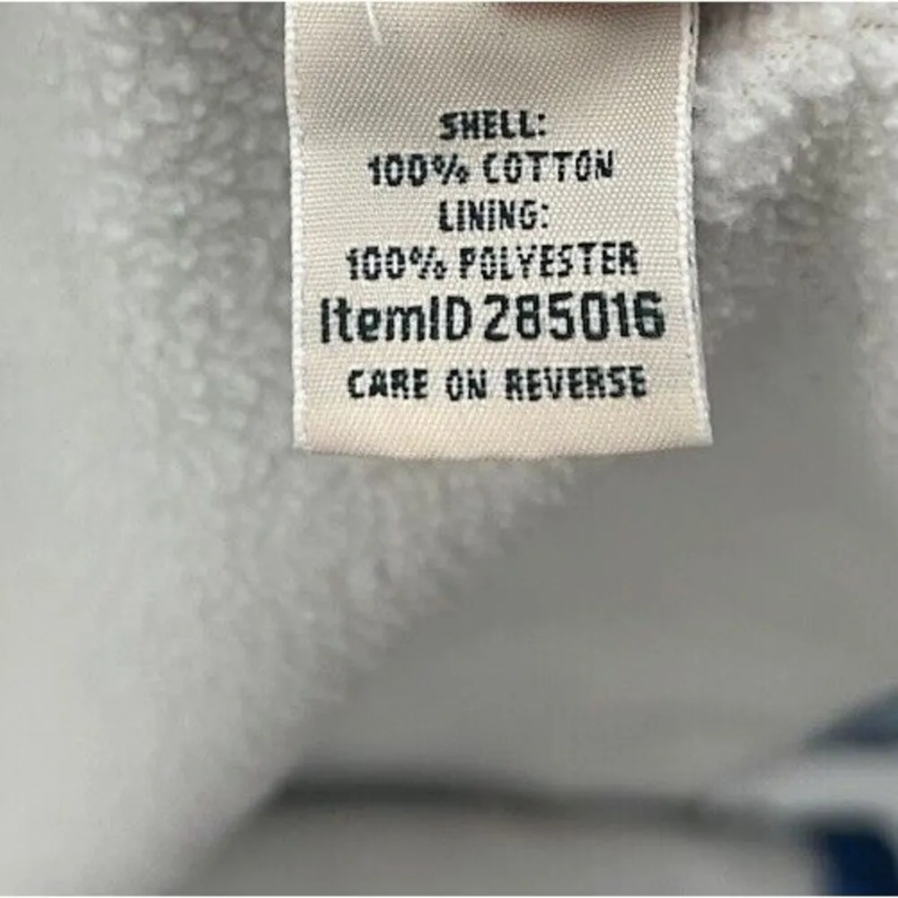 L.L.Bean  Women's L Sherpa-Lined Flannel Jacket Shacket Blue Plaid Button-Up - Image 8