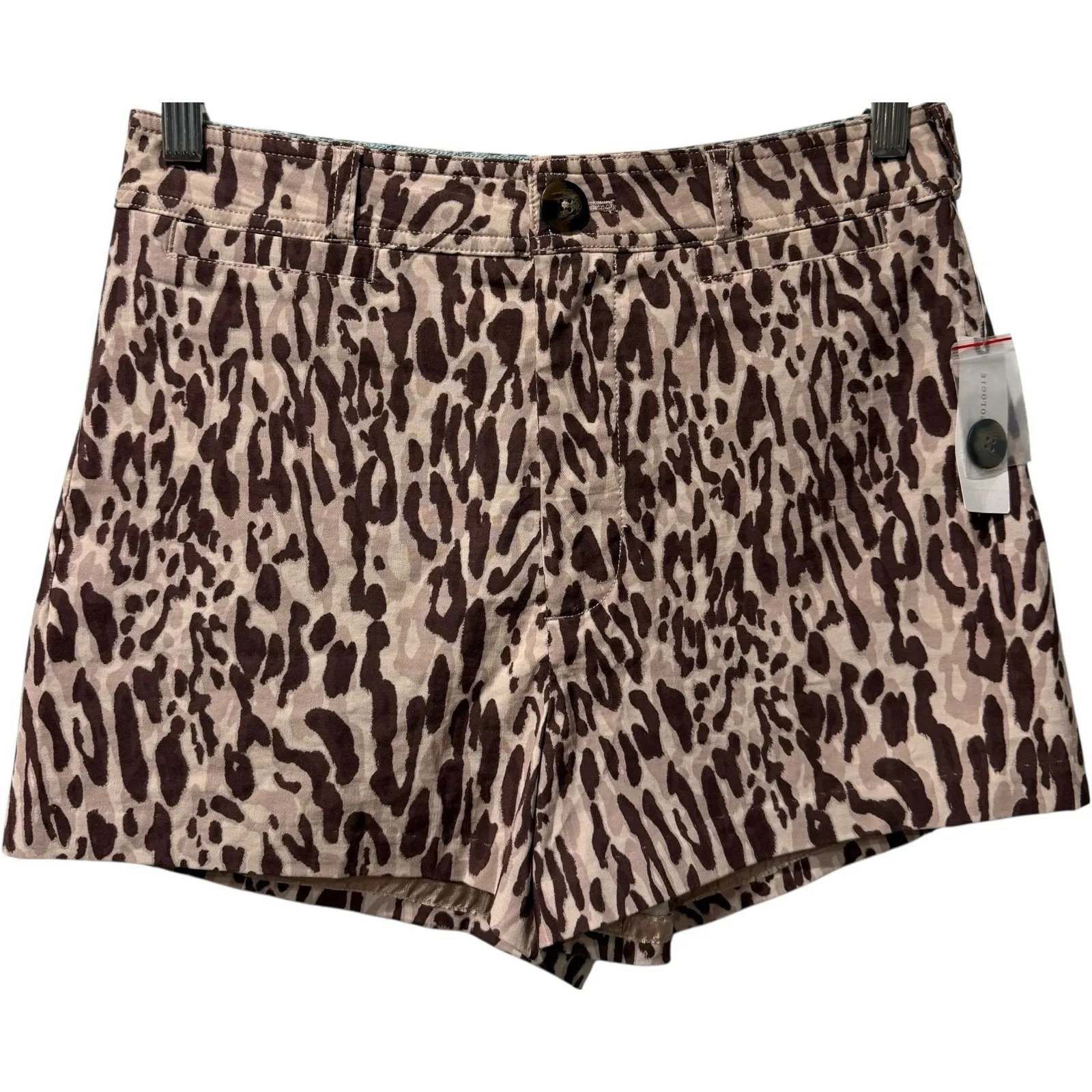NWT Anthropologie‎ Maeve Ettie Cotton Shorts The Animal Print Edition Sz 28 - Image 7