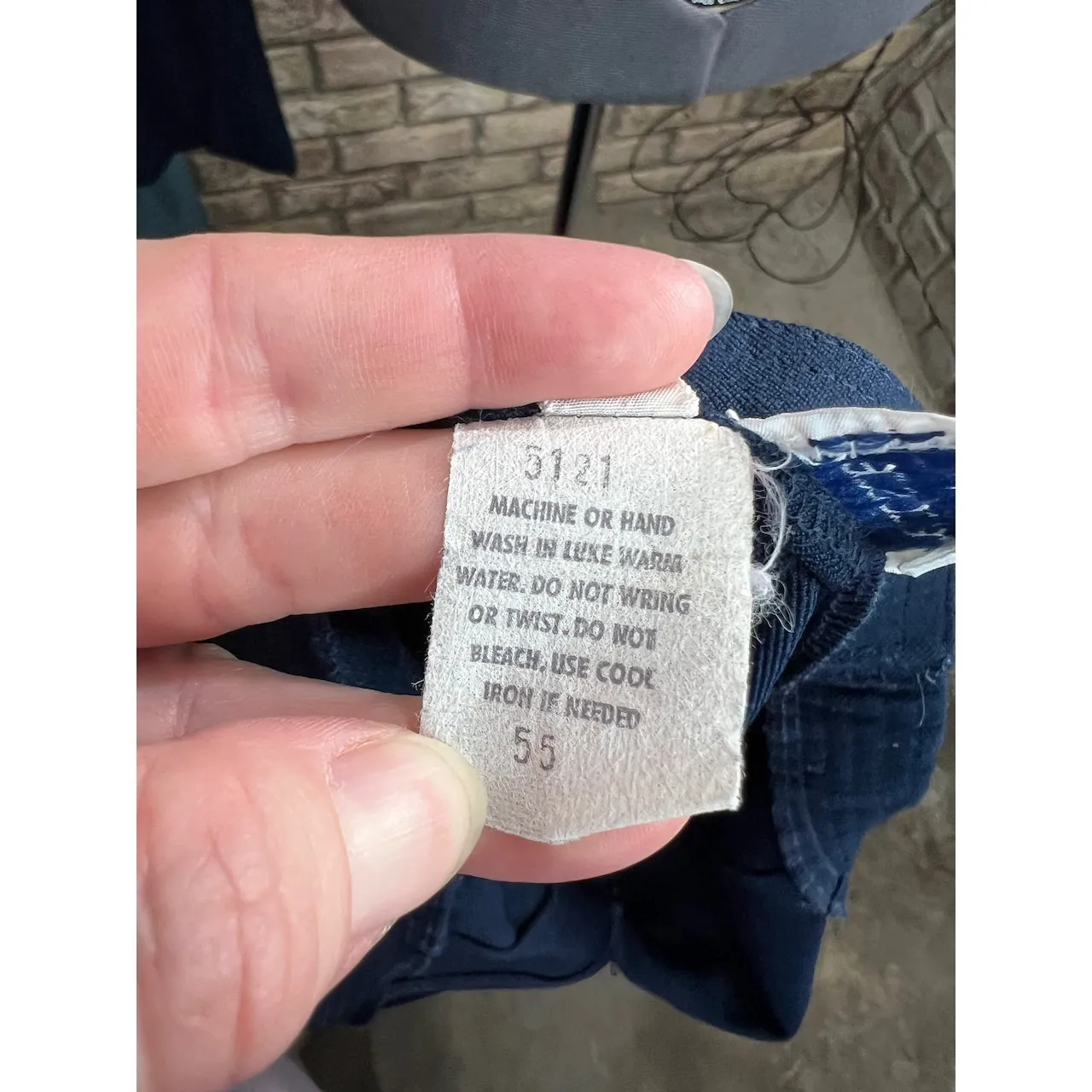 suit straight skirt wide leg pant blazer 1980s navy blue Size 14 - Image 14