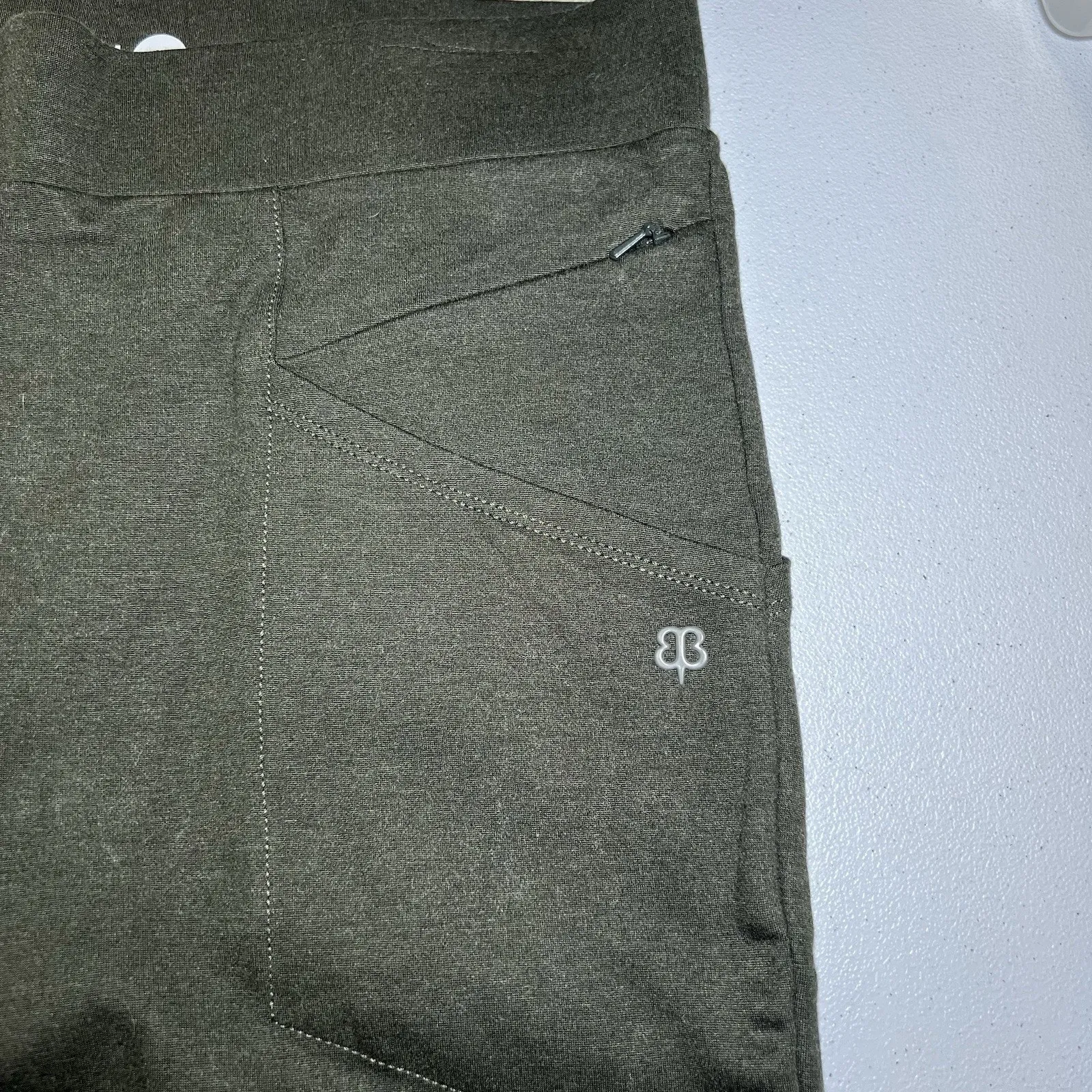 Betabrand Journey Pant Skinny Size Large Olive‎ Green Leggings Athleisure - Image 3