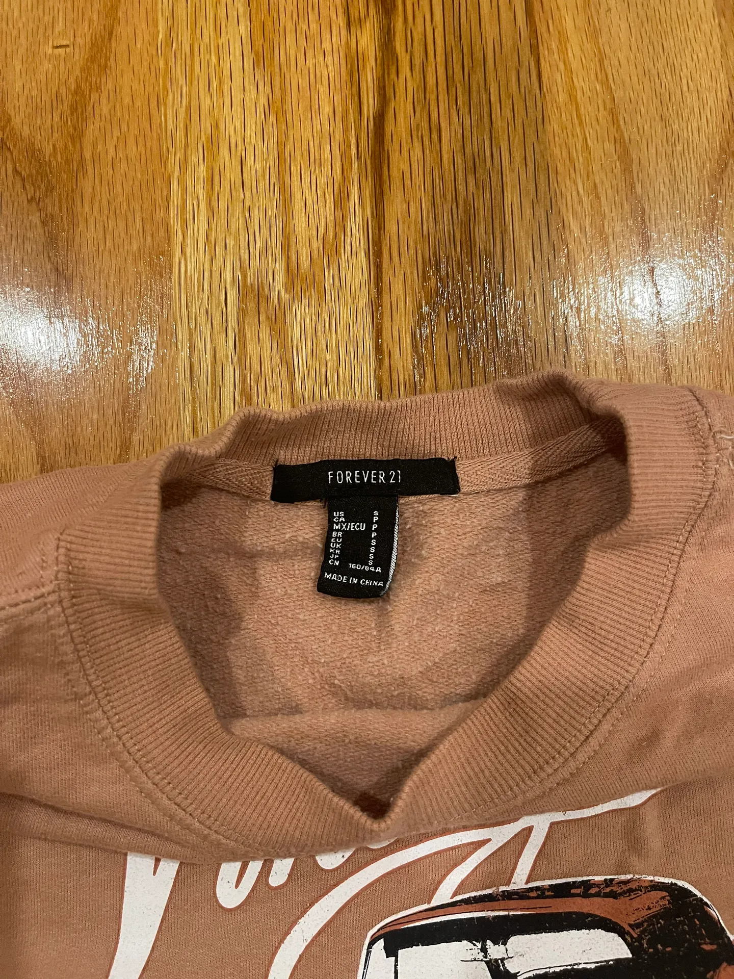 Cropped Tan Vintage Car Sweater - Image 2