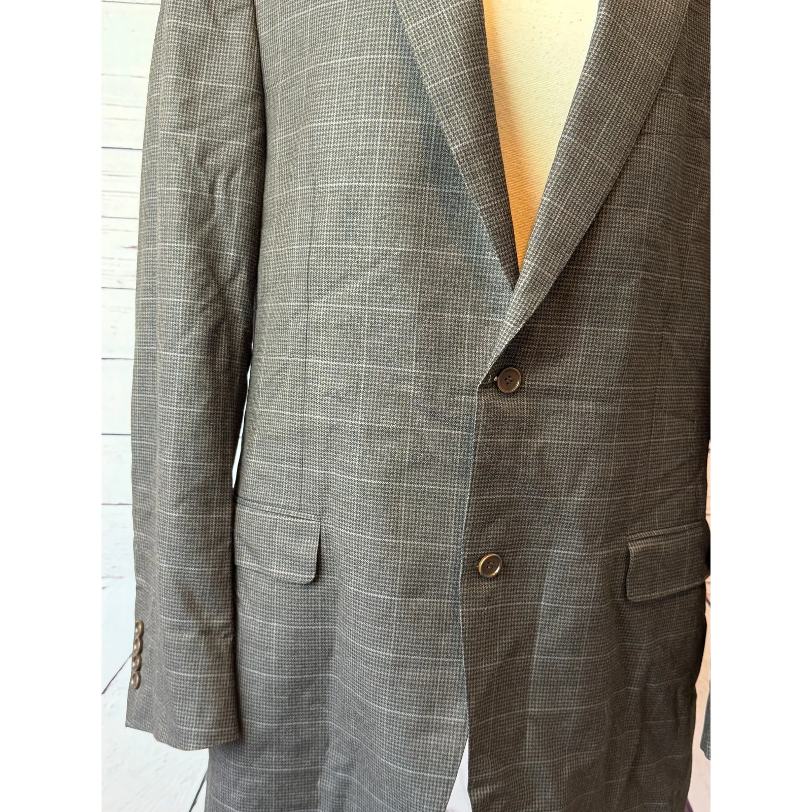 Canali Blazer Suit Sport Jacket Size 56 US 46 XL 100% Pure Wool 2 Button Italy - Image 10