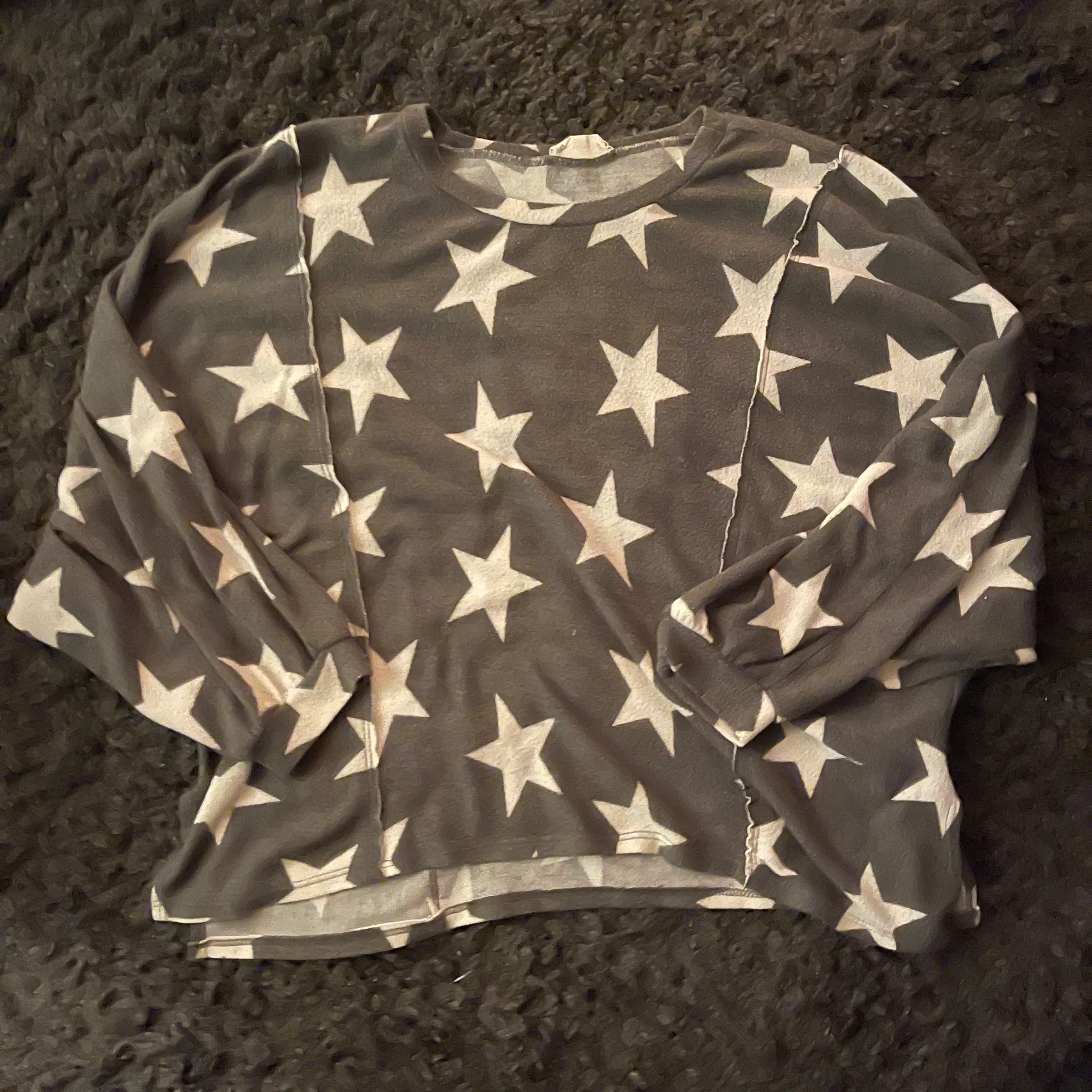 Altar'd State  grey star sweatshirt  - Image 2