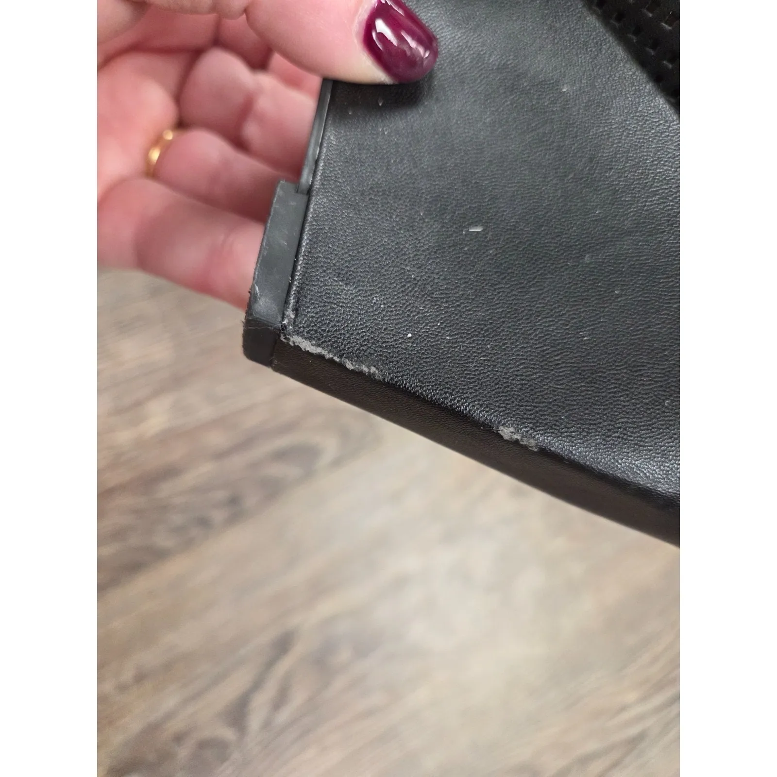 Seychelles Perfect Match Black Suede Leather Mule Wedges Heels Shoes 7 - Image 9