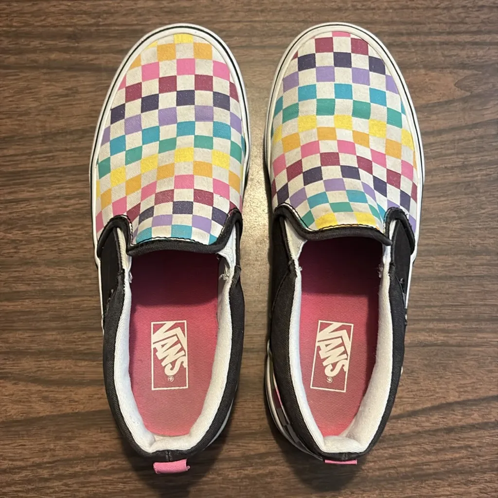 Vans  Multicolored Checkered Missy 5 Slip On Shoes - Image 2
