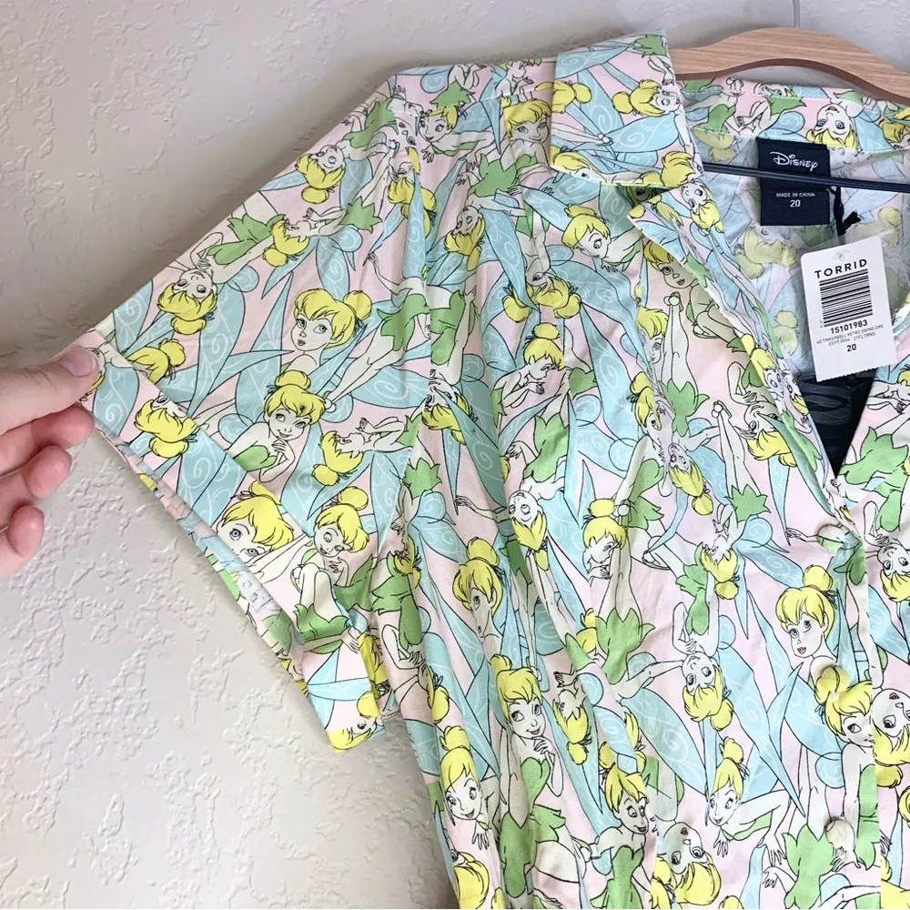 NWT Torrid x Disney Tinkerbell Peter Pan Swing Dress Size 20 - Image 9