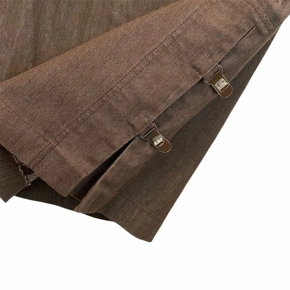 W by WORTH Brown Pencil Cut Skirt Sz 10 - Image 3