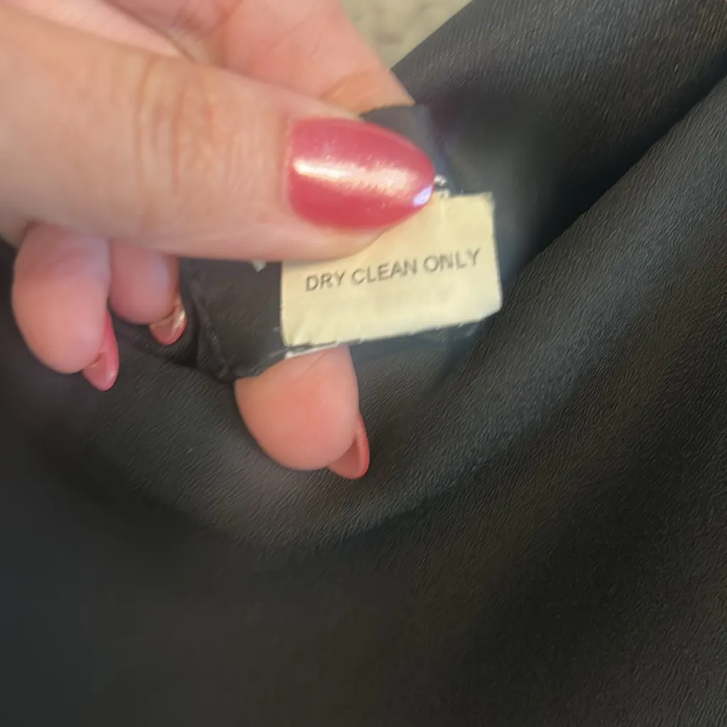 Vintage VIRGO black capsule layered ruffle beaded sheath dress USA 4 P gothic Size 4P - Image 8