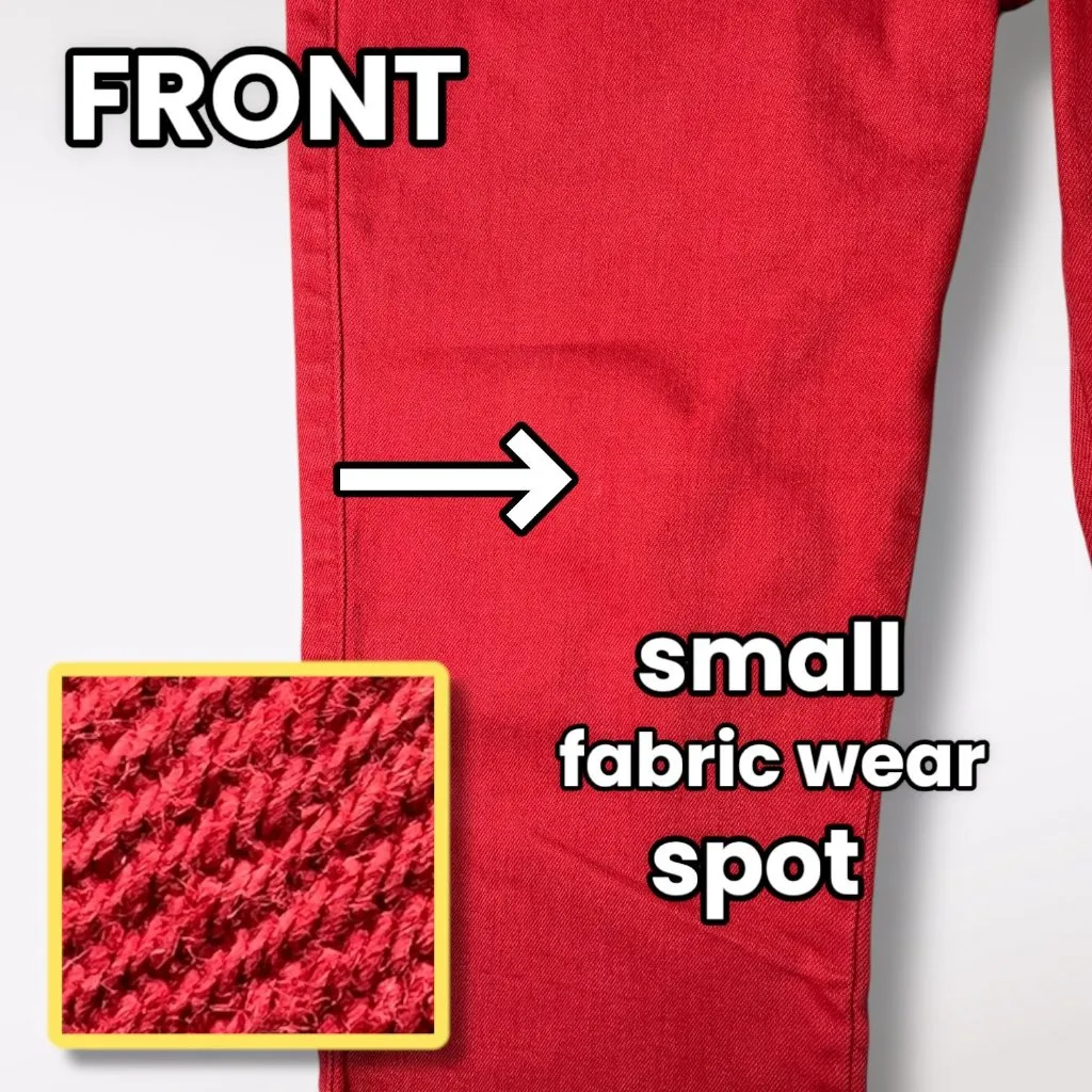 Levi’s Red Mid Rise Skinny Jeans Stretch Approx. Size 8 - Image 10