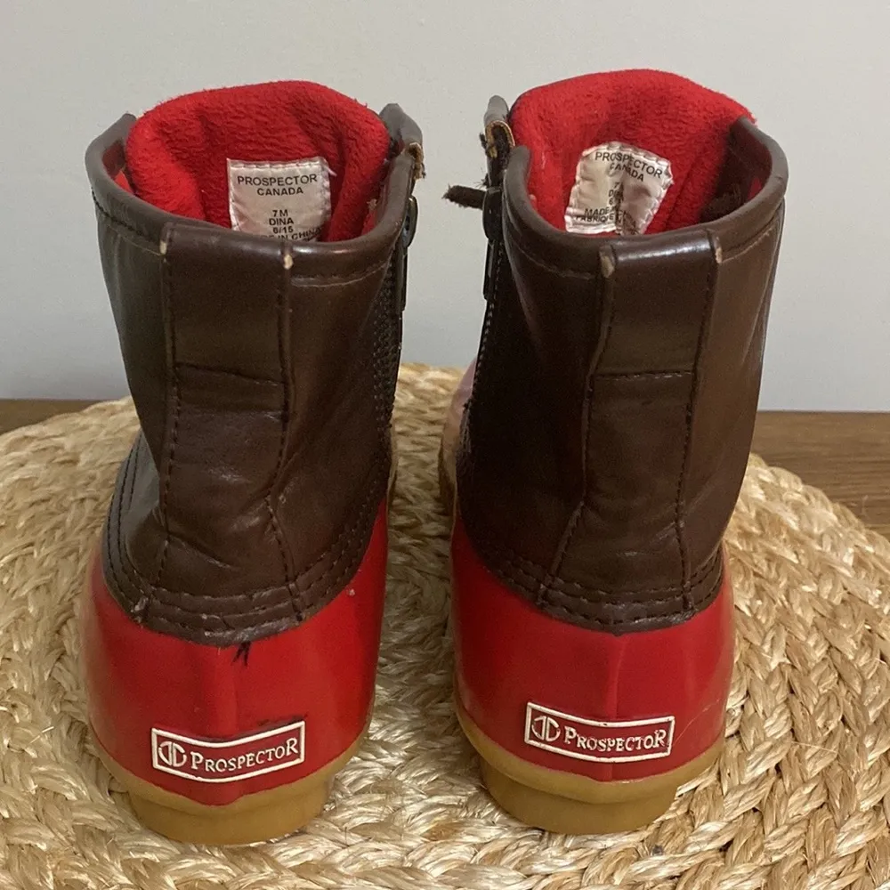 Prospector red and brown boots size 7 - Image 5