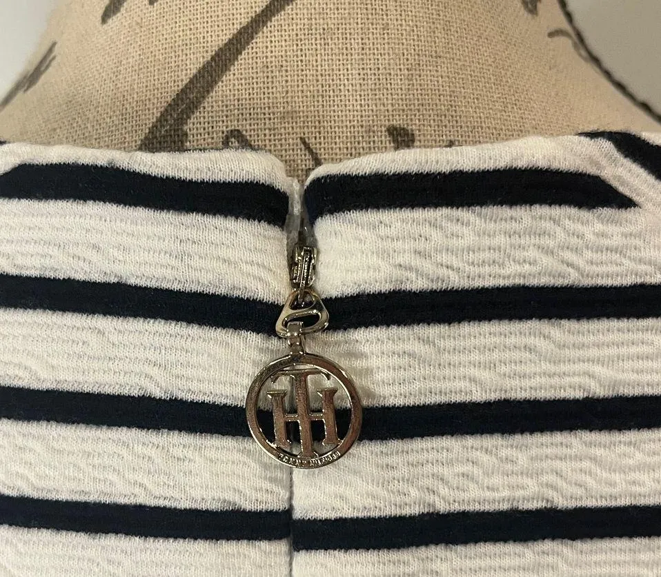 NWT Tommy Hilfiger sailor nautical textured stretch sheath dress 10 - Image 3