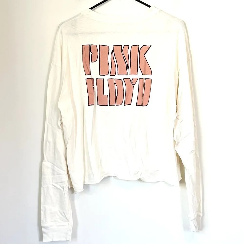 NWT Daydreamer Pink Floyd Animals Tour 77 Long Sleeve Crop Graphic Band Tee - M - Image 6