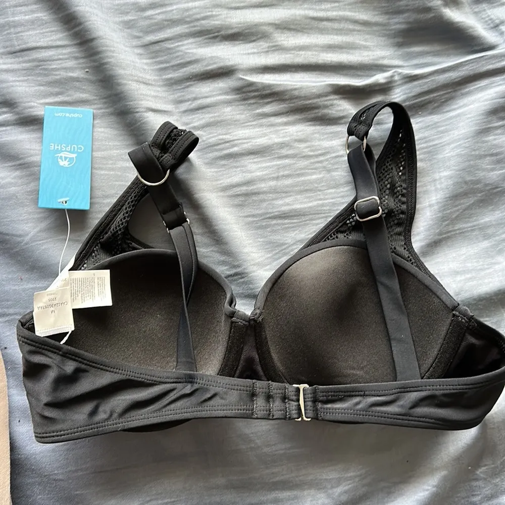 Striped Holes Mesh Underwire Top NWT — M - Image 5