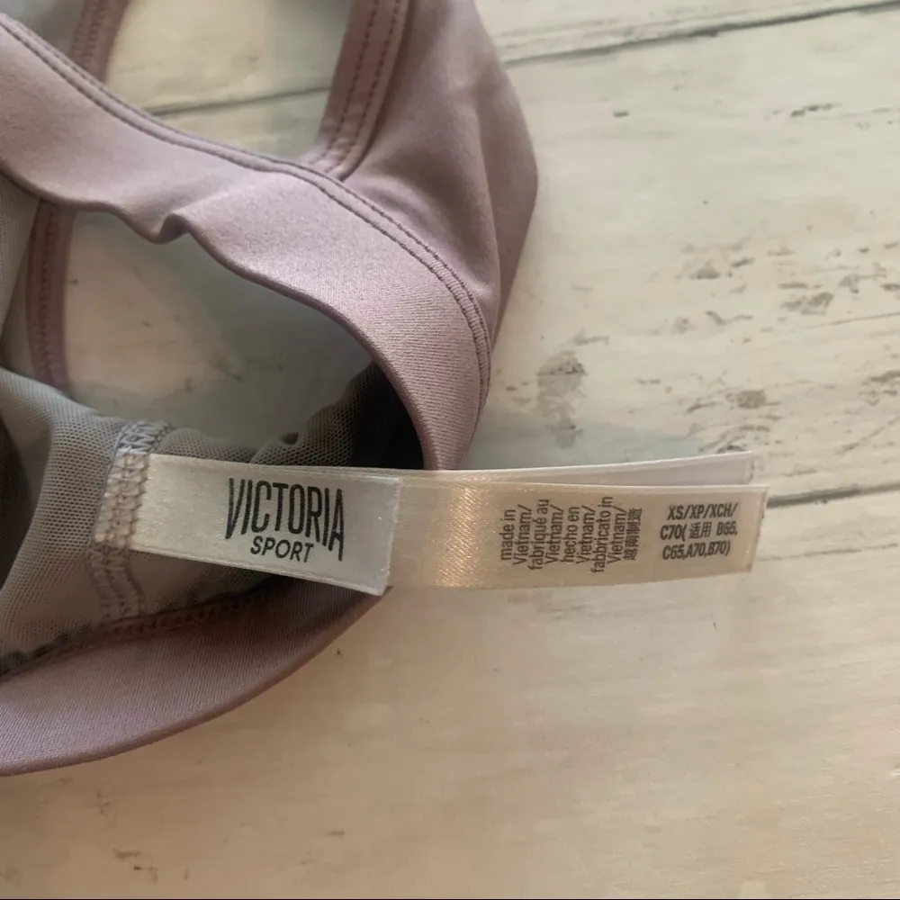 Victoria's Secret Victoria Sport Mauve Pink Purple Sports Bra Perforated  XS - Image 5
