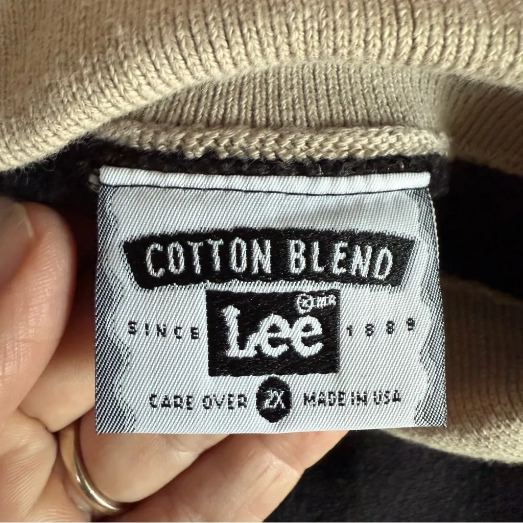 Vintage Lee Sport Scarecrow Halloween Long Sleeve Sweatshirt 2XL Applique Fall - Image 5