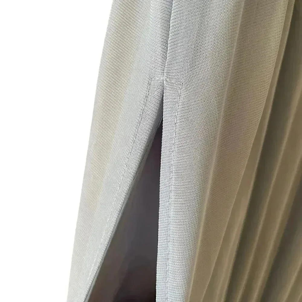 Birds Grey ELSYE DUSTY BLUE Mesh Maxi Women’s Bridesmaid Gown SZ 2XL #1655 - Image 8