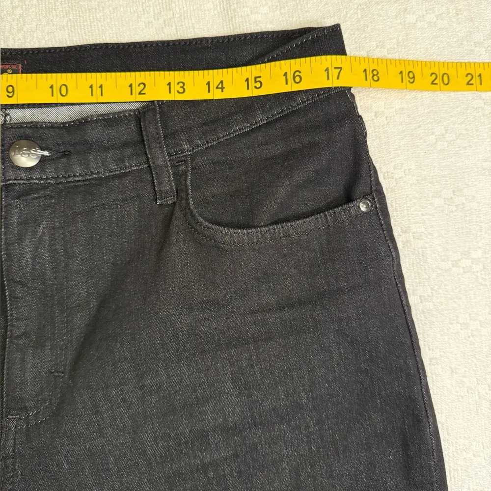 Lee Black Ankle Cropped Jeans with Stretch size 16M - Image 3
