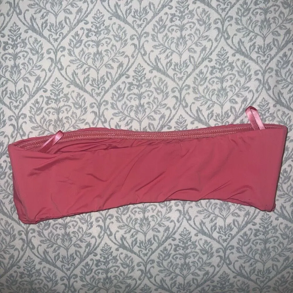 NWOT Free people intimately pink Bandeau tube top swim bikini size M - Image 2