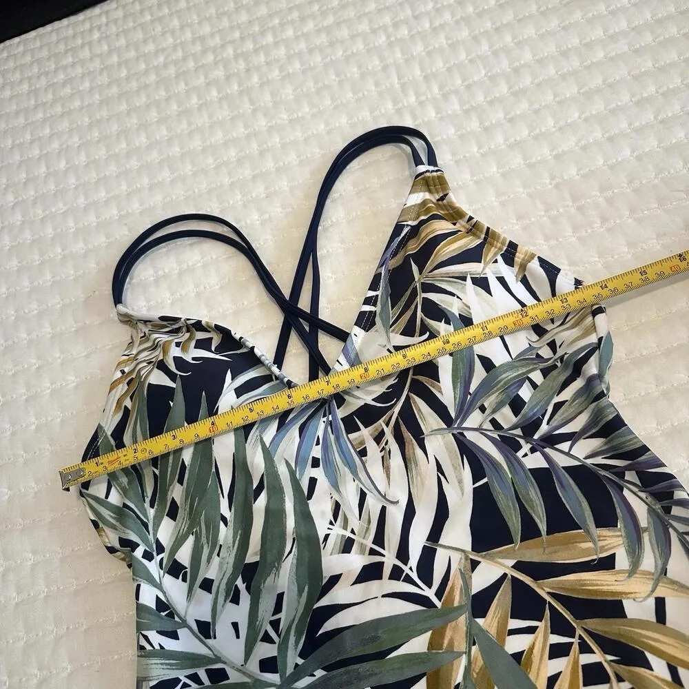 Hurley One Piece Swimsuit Cayman Palms Palm Leaves NWOT Sz S Small - Image 4