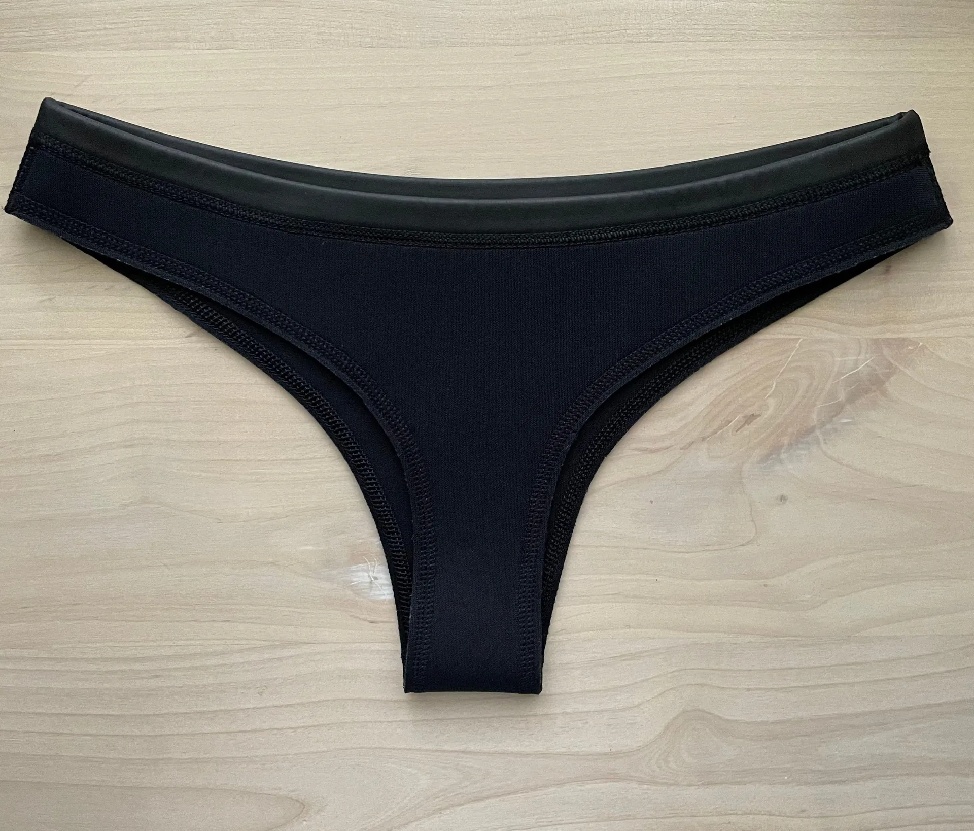 N.L.P Neoprene Bikini Bottom XS Black - Image 3