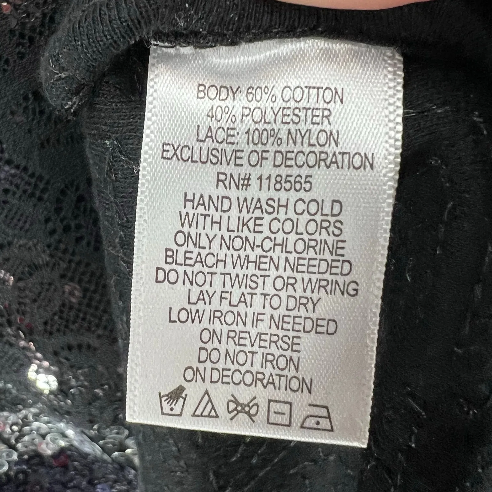 Quacker Factory Shirt Womens 3XL Black Sequin Bling 3/4 Sleeve Relaxed Top Party Size 3X - Image 12