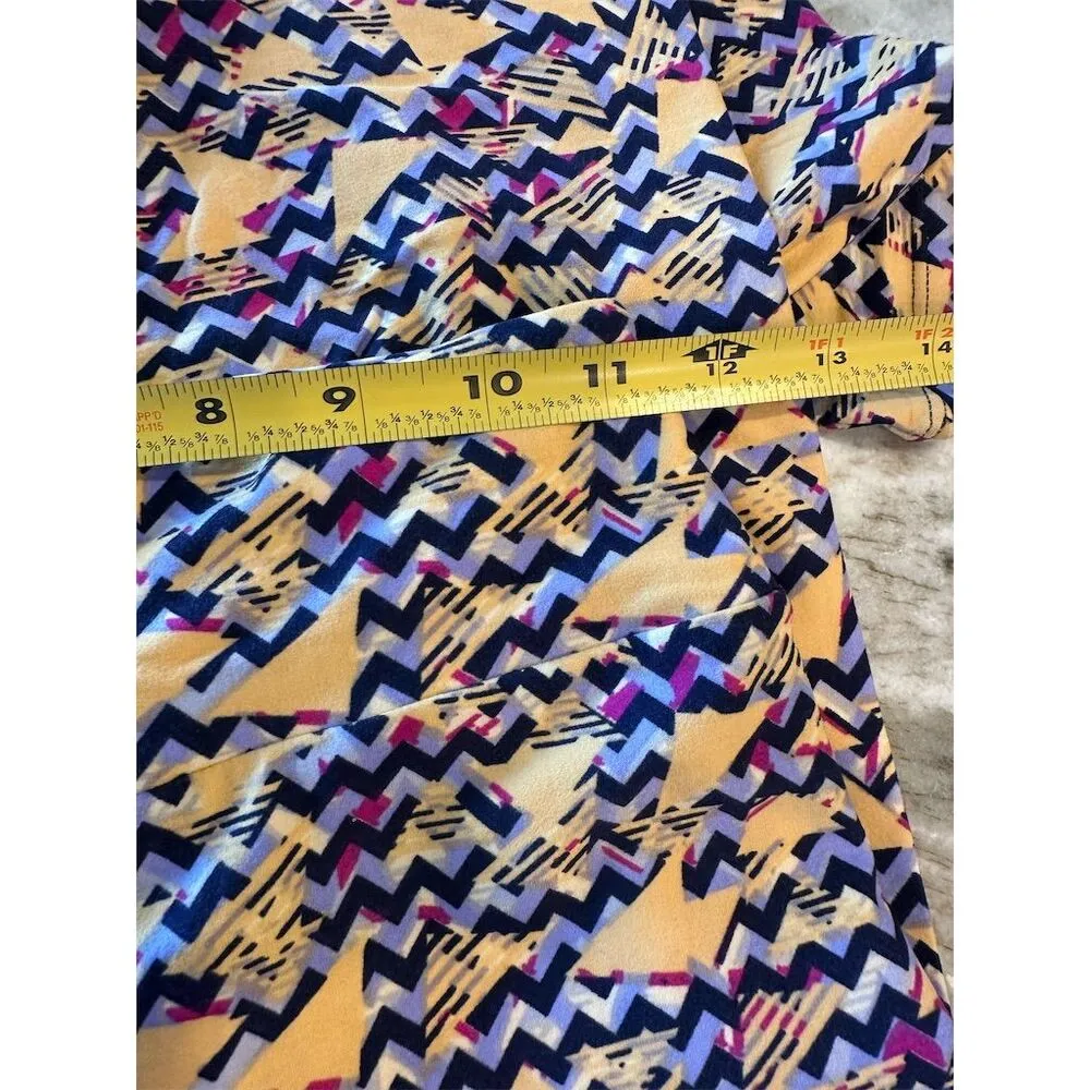 NWOT LuLaRoe Women's One Size Geometric Print Leggings Multicolor Casual - Image 5
