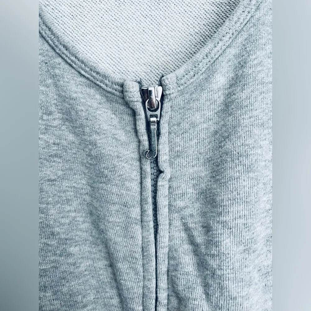 Juicy Couture women French Terry Zip Front Tank Jogger Grey Jumpsuit M - Image 6