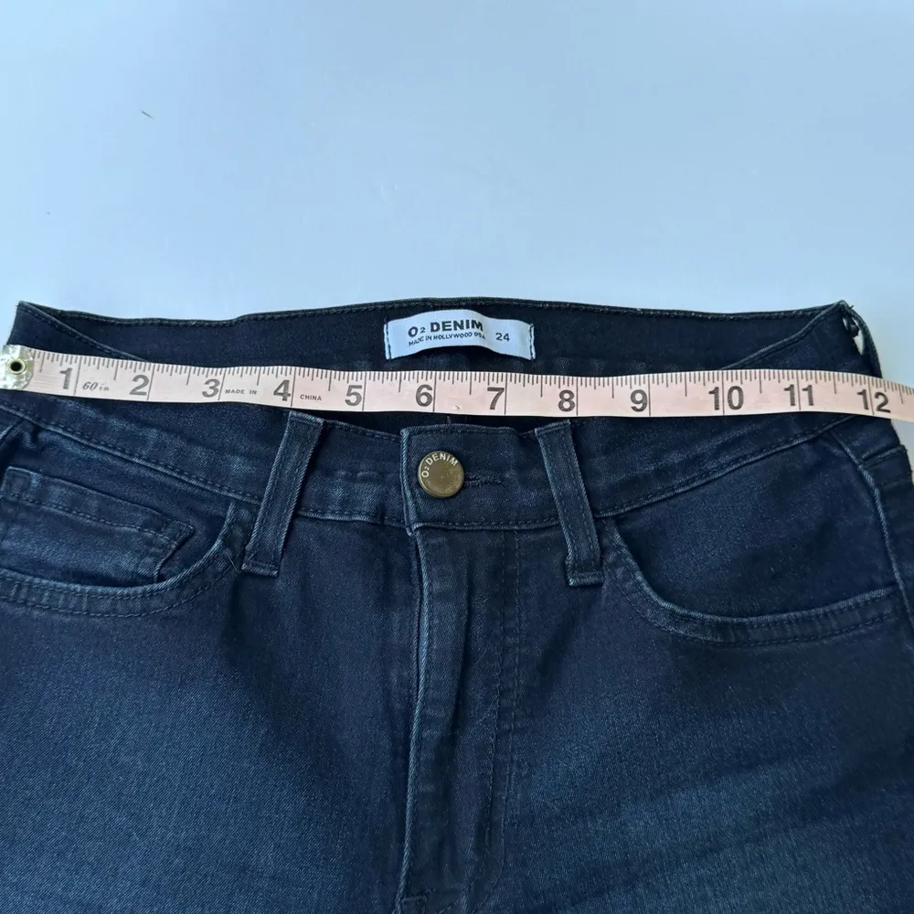 O2 Denim Women's Dark Blue  Flared Jeans 24 - Image 4