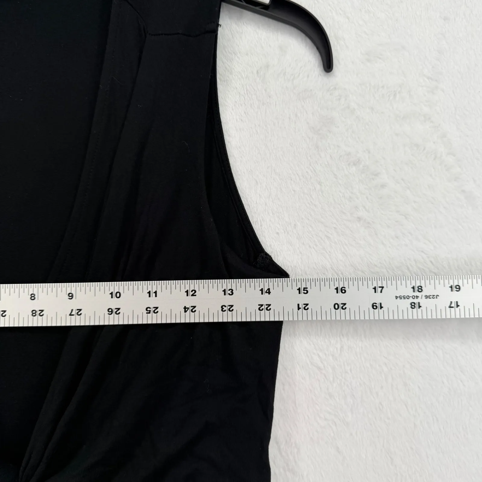 AllSaints Jayda Jersey Dress‎ Black Sleeveless Tie Waist Casual Womens Small - Image 2