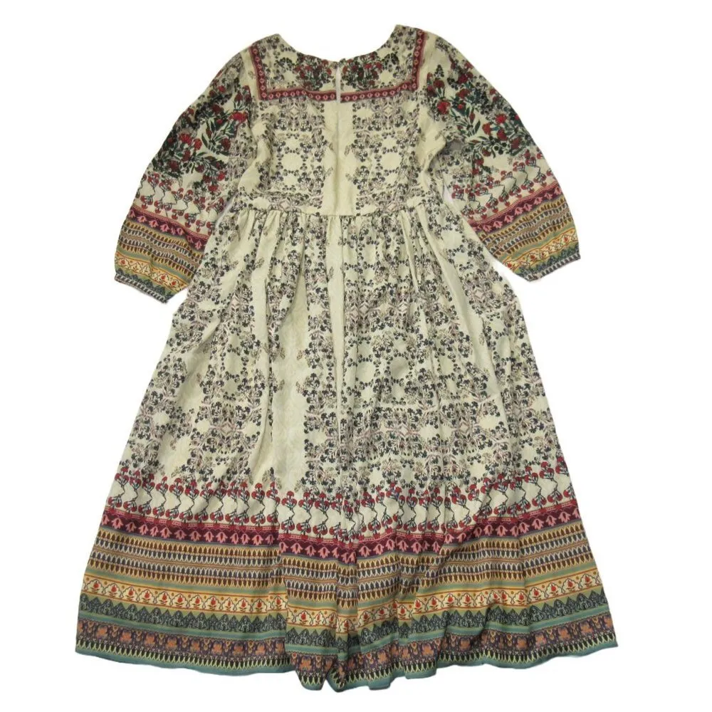 NWT Anthropologie Bhanuni by Jyoti Avery Far Fields Beaded Midi Dress 0 $248 - Image 5