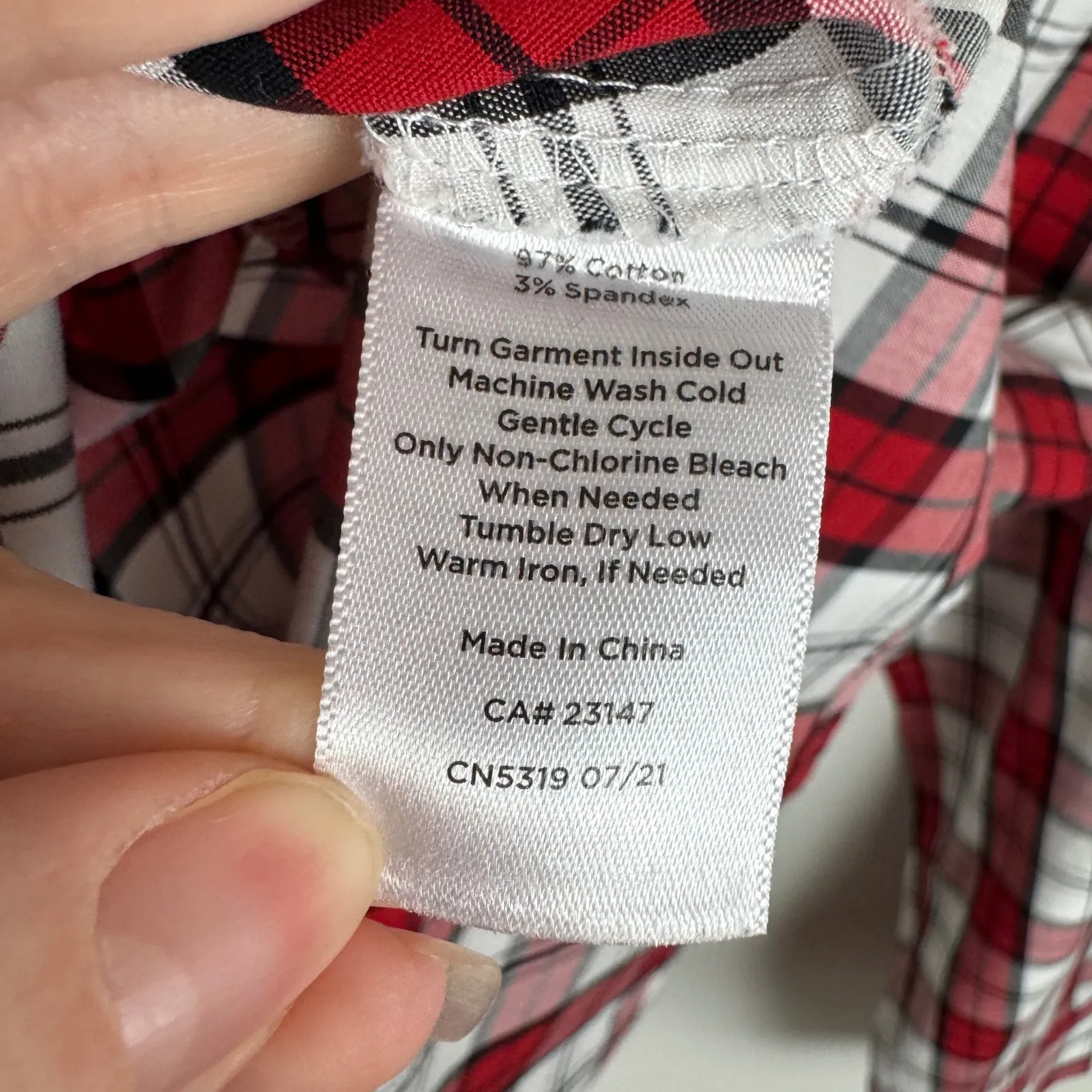 Talbots Womens Perfect‎ Shirt Sz 14 Plaid Button Down Long Sleeve Career Casual - Image 10