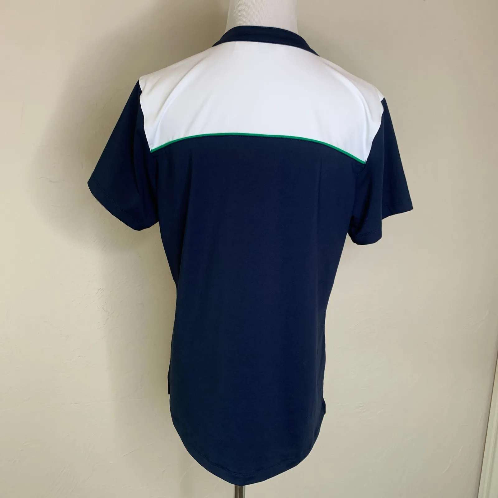 Lady Hagen Navy Blue White Colorblock Golf Shirt Sz Large - Image 2