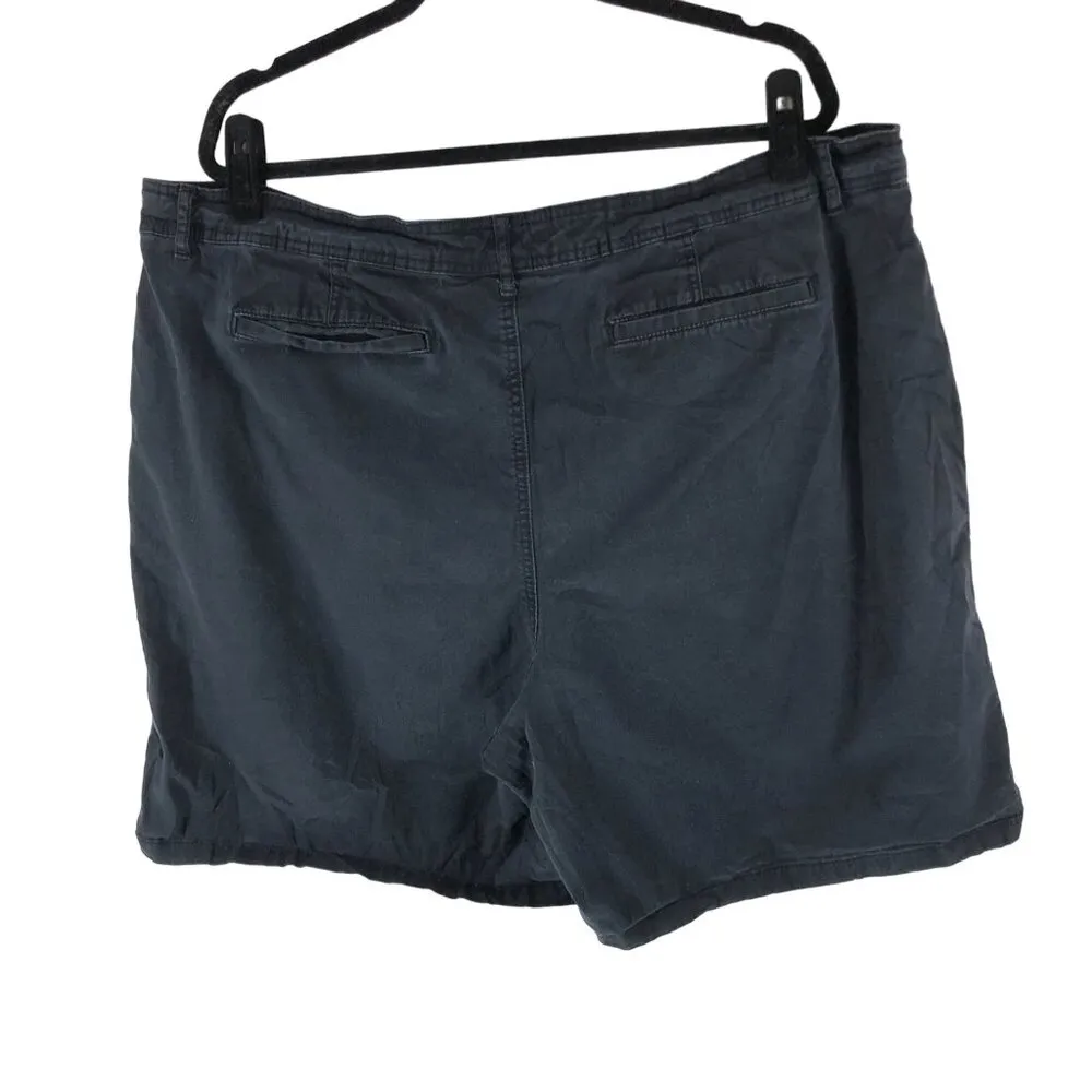 Joe Fresh Womens Casual Black Shorts Cotton Stretch 22W - Image 2