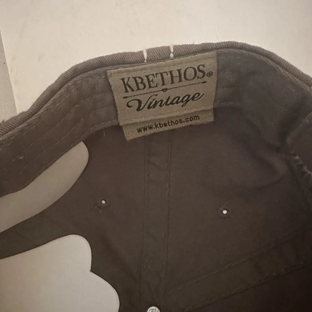 Vintage Ladies Patch Thick Stitch Baseball Cap "its wine o'clock" - Image 4