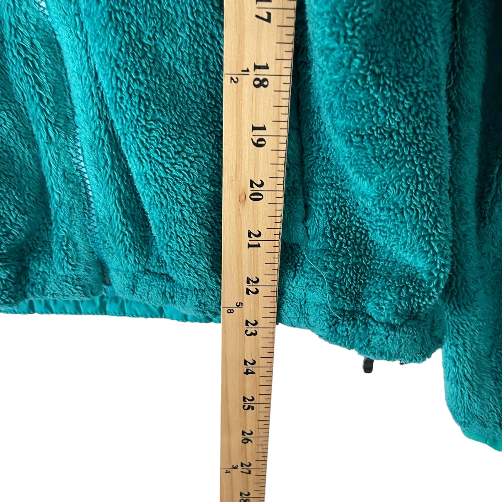 The North Face Women's‎ Size Small Green Fleece Fuzzy Full Zip Sweater - Image 11