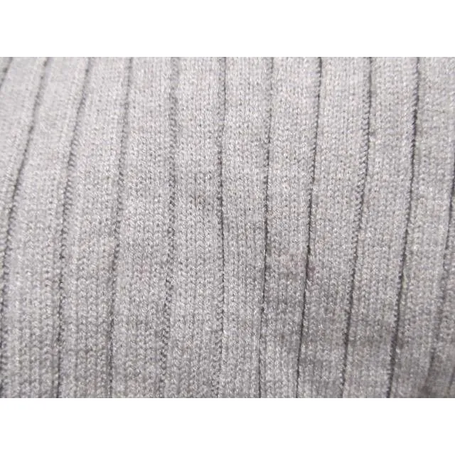 Madden Girl Juniors' Off-the-Shoulder Ribbed Sweater M Gray - Image 2