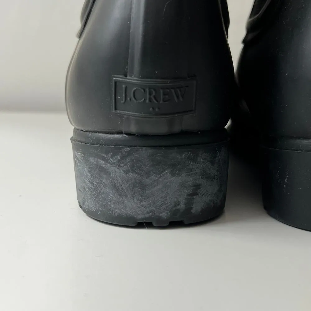 J. Crew Women's Chelsea Rain Boots Booties Shoes Size 7 Waterproof Rubber - Image 9