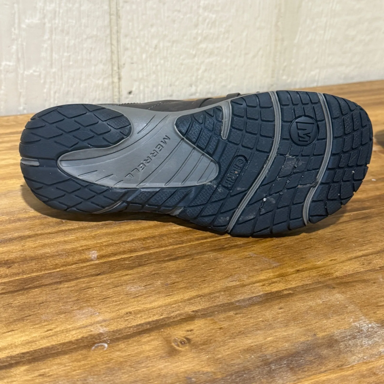 Merrell Womens Dark Brown Leather Slip On Clogs Mules Comfort Shoes Size 6 - Image 9