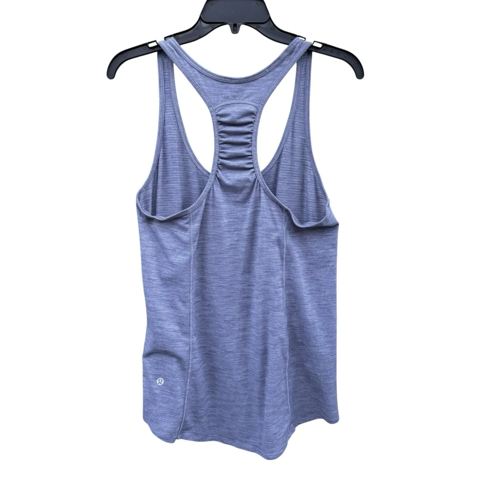 Lululemon Our Sport Racerback Tank Top No Size Heather Purple Ruched Workout Gym - Image 3