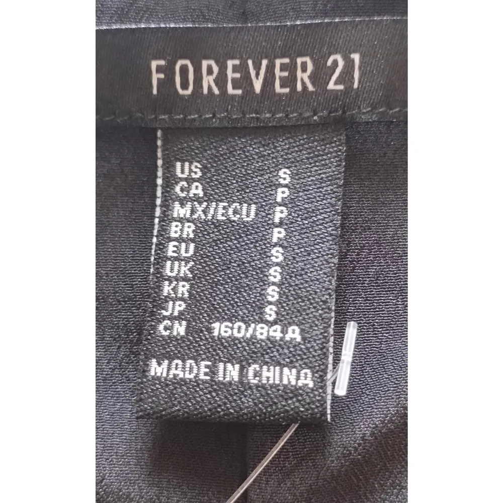 Forever 21 Dress Women small Gray Tweed Pinafore Sleeveless mini dress - Image 6