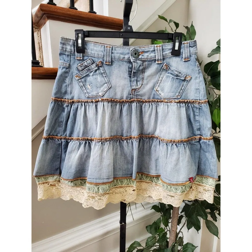 Vintage *Rare* EDC by ES Sport Blue Denim Cotton A - Image 11