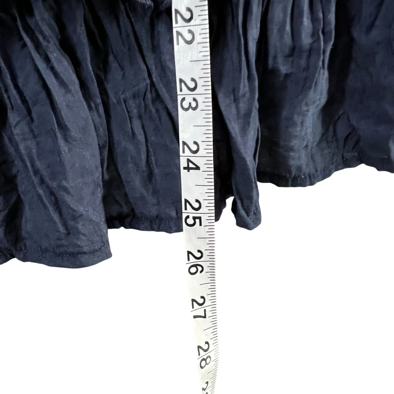 Agaci Mini Dress L Blue Strapless Lace Mesh Embroidered Smocked Y2K Boho Chic - Image 11